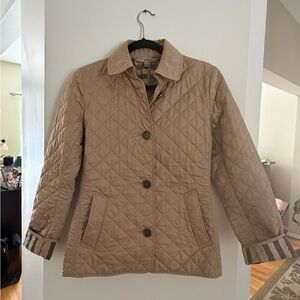 Burberry Quilted Beige Utility Jacket